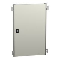 NSYPIN64 - Usa interioara pentru Spacial WM din otel H600xW400, RAL7035, ajustabila in adancime, Schneider Electric