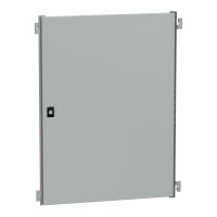 NSYPIN86 - Usa interioara pentru Spacial WM din otel H800xW600, RAL7035, ajustabila in adancime, Schneider Electric