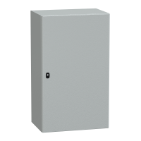 NSYS3D10640 - Spacial S3D Usa Plana Fara Placa De Montaj. H1000Xw600Xd400 Ip66 Ik10 Ral7035., Schneider Electric