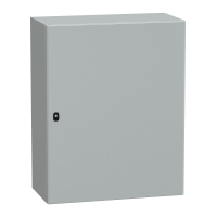 NSYS3D10840 - Spacial S3D Usa Plana Fara Placa De Montaj. H1000Xw800Xd400 Ip66 Ik10 Ral7035., Schneider Electric