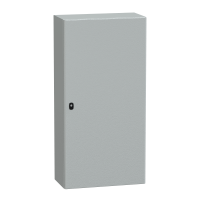 NSYS3D12630 - Spacial S3D Usa Plana Fara Placa De Montaj. H1200Xw600Xd300 Ip66 Ik10 Ral7035., Schneider Electric