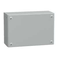 NSYSBM203012 - Metal industrial box plain door H200xW300xD120 IP66 IK10 RAL 7035, Schneider Electric