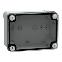 NSYTBS16128T - Cutie Abs Ip66 Ik07 Ral7035 Int.H150W105D80 Ext.H164W121D87 Capac Transp. H20, Schneider Electric