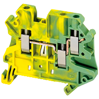 NSYTRV43PE - SCREW TERMINAL, PROTECTIVE EARTH, 3 POINTS, 4MM², GREEN-YELLOW, Schneider Electric