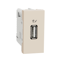NU342844 - Noua Unica, Priza incarcare USB 1A 1m bej, Schneider Electric