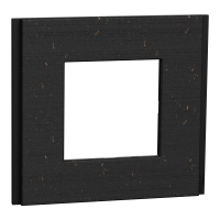 NU600274 - Cover frame, New Unica Deco, 1 gang, black, Schneider Electric