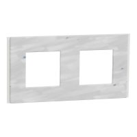 NU600473 - Cover frame, New Unica Deco, 2 gangs, sustainable white, Schneider Electric