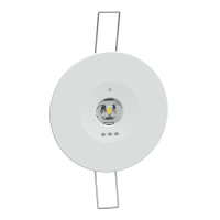 OVA48954 - Emergency luminaire, Exiway Smartbeam Activa Dicube, recessed, escape route, 3h, 220lm, IP42, white, Schneider Electric