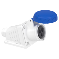 PKF16W723 - Priza Mureva, surub, Angulara, 16A, 2P + E, 200, 250 V Ac, Perete, Schneider Electric