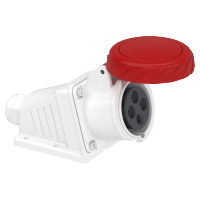 PKF16W734 - Priza Mureva, surub, Angulara, 16A, 3P + E, 380, 415 V Ac, Perete, Schneider Electric