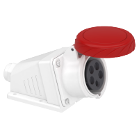 PKF16W735 - Priza Mureva, surub, Angulara, 16A, 3P + N + E, 380, 415 V Ac, Perete, Schneider Electric