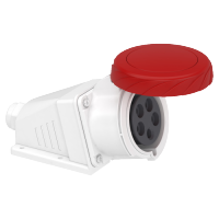 PKF32W735 - Priza Mureva, surub, Angulara, 32A, 3P + N + E, 380, 415 V Ac, Perete, Schneider Electric
