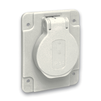 PKS62G - Socket outlet, Mureva PK, Schuko Panel, 65x85, Gray, IP54, Schneider Electric