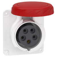 PKY16G735 - Socket, Mureva PK, panel-mounted, fast connection, 16A, 3P+N+E, 400V, IP67, Schneider Electric