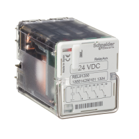 REL91200 - RelayAux - instantaneous trip relay - 4 C/O - pick-up time < 20 ms - 24 V DC, Schneider Electric