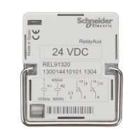 REL91334 - RelayAux - three phase trip circuit supervision relay - 2 C/O - 125 V DC, Schneider Electric