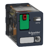 RPM22B7 - Releu de Interfata, Zelio Rpm, 2 C/O, 24 V C.A., 15 A, cu Led, Schneider Electric