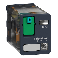 RPM22FD - Releu de Interfata, Zelio Rpm, 2 C/O, 110 V C.C., 15 A, cu Led, Schneider Electric