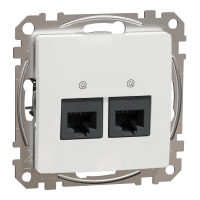 SDD111452 - Sedna Design, Priza dubla RJ45 Cat5E UTP, alb, Schneider Electric