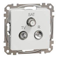 SDD111484 - Sedna Design, Priza TV-R-SAT intermediara 7dB, alb, Schneider Electric