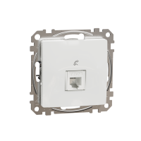SDD111491 - Sedna Design, Priza telefon RJ11, alb, Schneider Electric