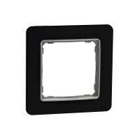 SDD361801 - Sedna Elements, Rama simpla, sticla neagra, Schneider Electric