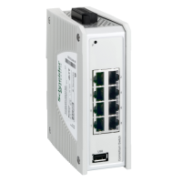 TCSESPU083FN0 - ConneXium Premium Unmanaged Switch - 8 ports for copper, Schneider Electric