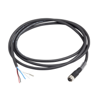 TCSMCN1F2 - Radio frequency identification XG, Modbus shielded cable, M12 female connector, end with free wires, IP67, 2 m, Schneider Electric