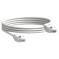 TRV00803 - Cablu - 2 X Rj45 Tata - L = 0,3 M - Pentru Nsx100 - 250 / Nsx400 - 630 - Set De 10, Schneider Electric