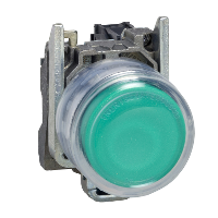 XB4BP383B5EX - Buton Iluminat Verde, Ø 22, 24 V, Atex, Schneider Electric