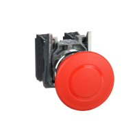 XB4BT845 - Buton oprire de urgenta rosu Harmony XB4, 40mm, 22mm buton cu tragere siguranta 1NC+1NO, Schneider Electric
