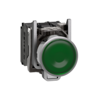 XB4BW33M5 - Buton luminos verde, incastrat complet Ø22 cu revenire cu arc 1NO+1NC 220, 240V, Schneider Electric