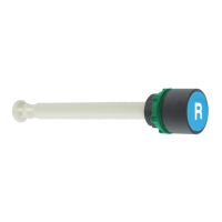 XB5AA86102 - Buton de Resetare Albastru Ø 22, Incastrat R, Distanta de Activare 17, 120 Mm, Schneider Electric