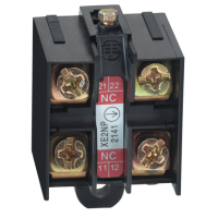XE2SP2148 - Limit switch contact block, Limit switches XC Standard, 2NC, snap action, golden surfaced, Schneider Electric
