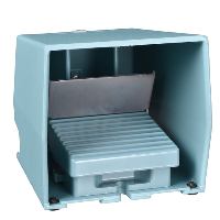 XPEM529 - Intreruptor Pedala Simplu - Ip66 - Cu Capac - Metalic - Albastru - 2Ni + 2Nd, Schneider Electric