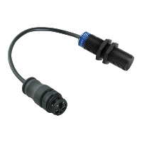 XS4P18MA230L01B - Inductive proximity sensors XS, inductive sensor XS4 M18, L62mm, PPS, Sn8mm, 24...240VAC/DC, term. 0.15 m, Schneider Electric