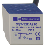 XS7T2DA210 - Senzor Inductiv Xs7 26X26X26 - Plastic - Sn10Mm - 12 - 48Vc.C. - Cablu 2M, Schneider Electric