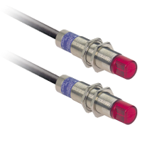 XU2M18MA230WR - Senzor fotoelectric - XU2 - receptor - 90° - Sn 15m - 24..240Vc.a./c.c. - cablu 2m, Schneider Electric