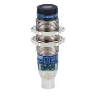 XUBLBKCNM12T - Photoelectric sensors XU, XUB, emitter, laser, 12...24 VDC, M12, Schneider Electric