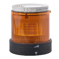 XVBC5G5 - unitate luminoasa Ø 70 mm, clipire, portocalie, IP65, 120 V, Schneider Electric
