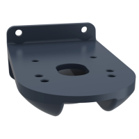 XVUZ12 - Fixing plate for use on vertical support for modular tower lights, Harmony XVU, black, 60mm, Schneider Electric