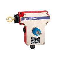 XY2CE2A450EX - Latching emergency stop trip wire switch, Telemecanique Emergency stop rope pull switches XY2C, LH side, 1NC+1NO, Schneider Electric