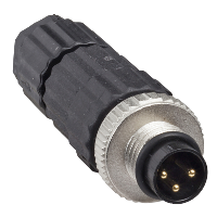 XZCC8MDM30V - Conector Drept, 3 Pini, M8, Tata - Presetupa De Cablu M9,5 X 1, Telemecanique