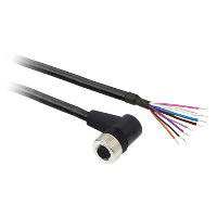 XZCP53P12L2 - Cablu M12 - 8 Pini - 2M - Pur - 90°, Schneider Electric