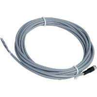 XZCPV0941L5 - Pre wired connectors XZ, straight female, M8, 4 pins, cable PVC 5 m, Schneider Electric