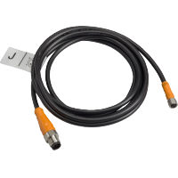 XZCRA150941J2 - Jumper cable XZ, male straight M12 4 pin, female straight M8 4 pin, PVC 2 m, Schneider Electric