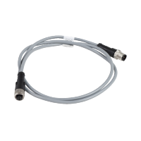 XZCRV1511041C1 - Jumper cable XZ, male straight M12 4 pin, female straight M12 4 pin, PVC 1 m, Schneider Electric