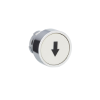 ZB2BA334C - Cap de buton, Easy Harmony XB2, metal, incastrat, alb, 22mm, cu revenire, marcat, Schneider Electric