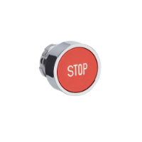 ZB2BA434C - Cap de buton, Easy Harmony XB2, metal, incastrat, rosu, 22mm, cu revenire, marcat STOP, Schneider Electric