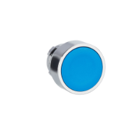 ZB2BA6C - Cap de buton, Easy Harmony XB2, metal, incastrat, albastru, 22mm, cu revenire, nemarcat, Schneider Electric